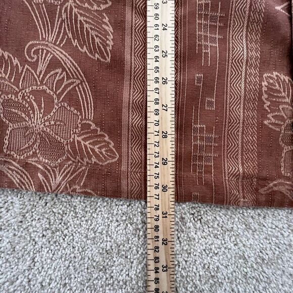 Jamaica Jaxx Hawaiian Shirt XL Silk Camp Floral Tiki Aloha Button Orange - Picture 6 of 6